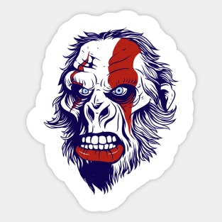 God Of War-Monkey Version Sticker